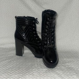 Guess High Beels Conbat Boots